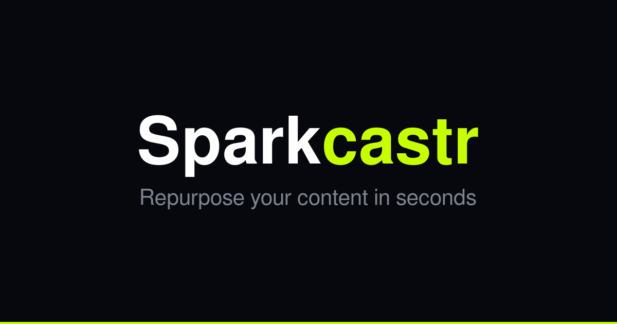 Guide to automating social media content creation with AI using Sparkcastr and competitor tools